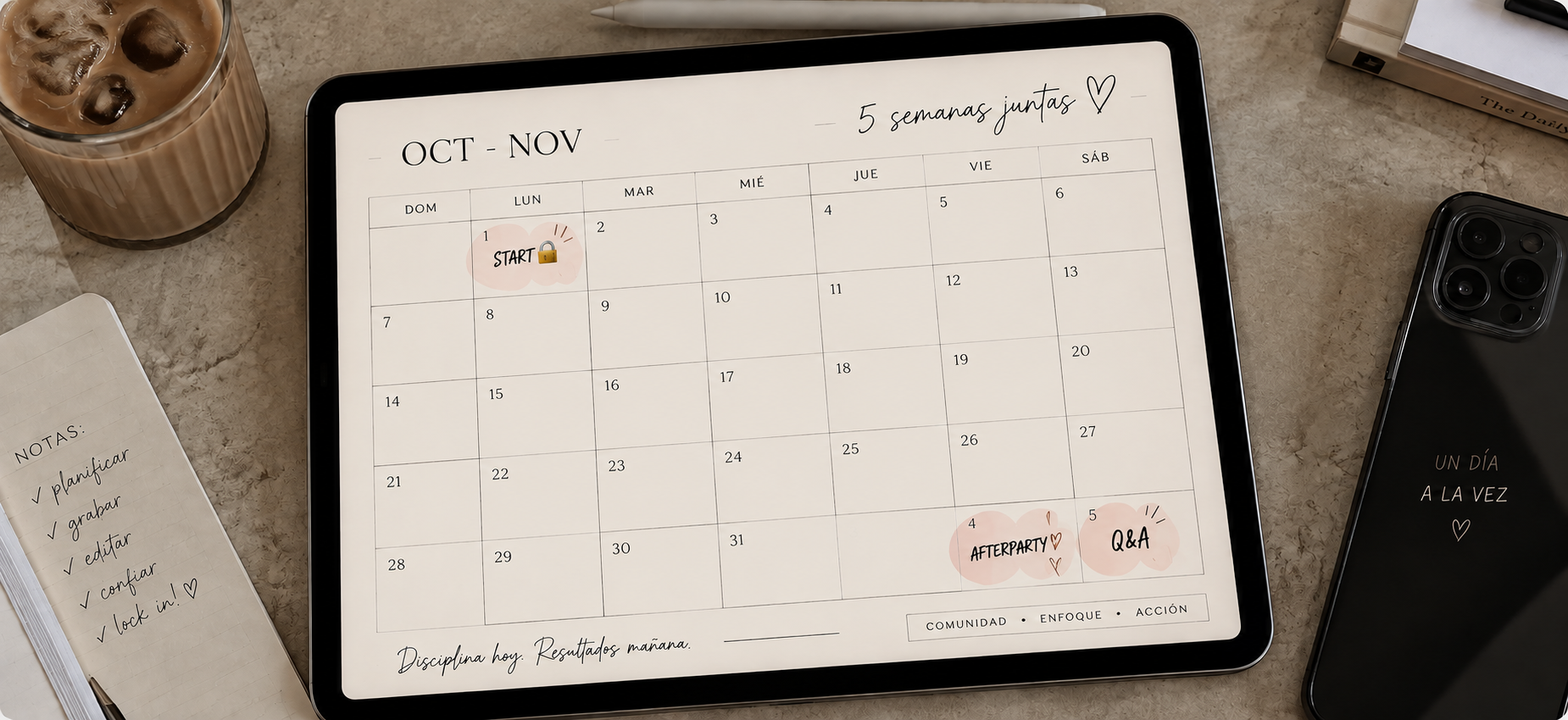 Comenzamos el 1 de octubre