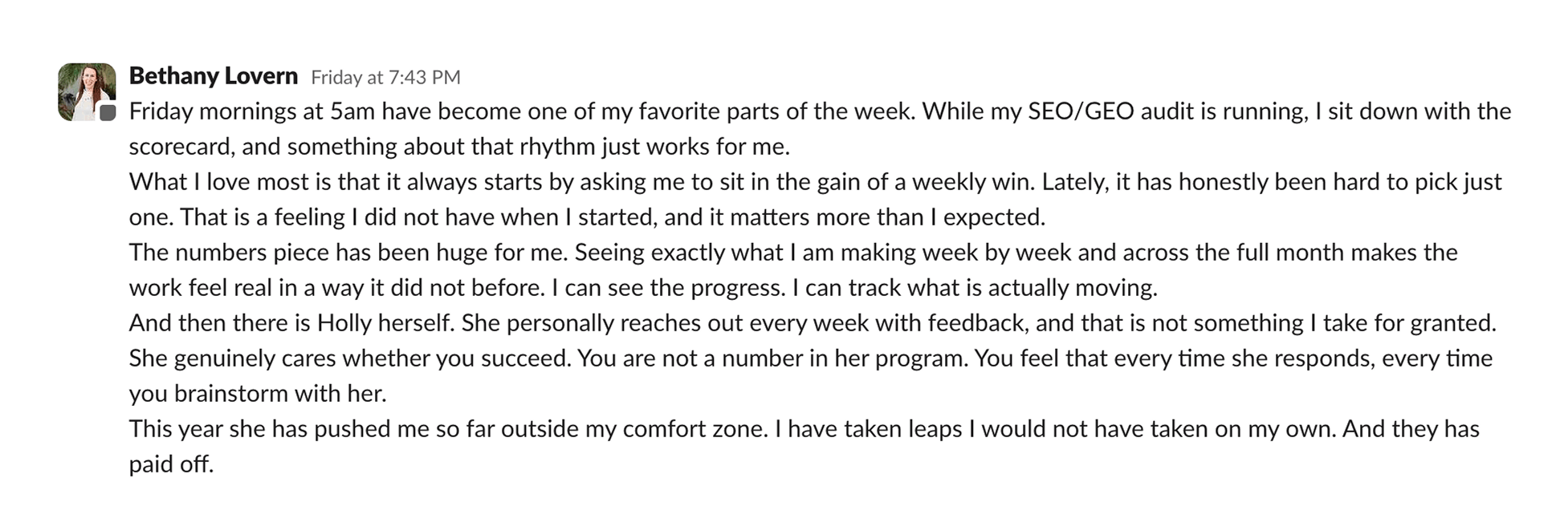 Collective Co-Op member testimonial