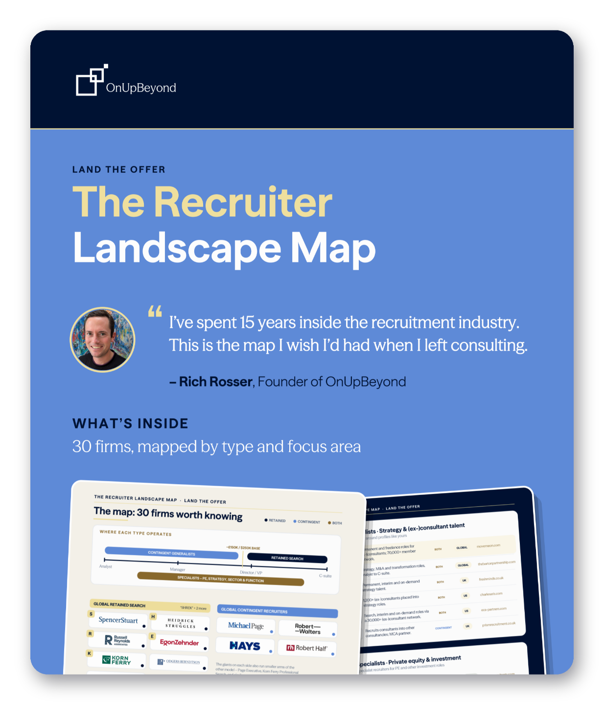 Preview of the Role Fit Scorecard PDF showing the cover and scorecard grid