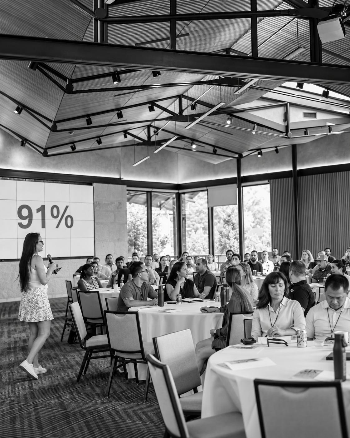 Laura DiBenedetto leading a private business session