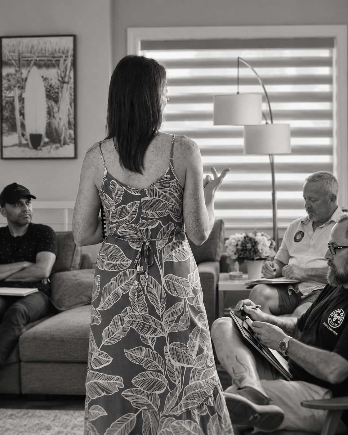 Laura DiBenedetto speaking to entrepreneurs