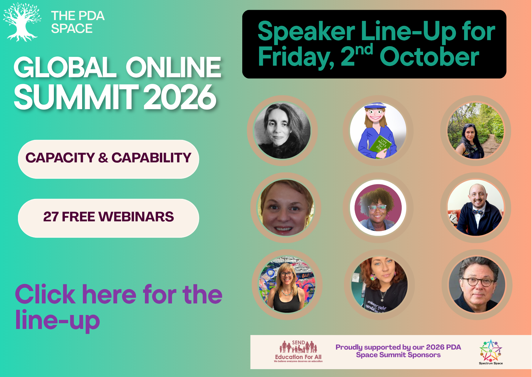 Friday 2 October 2026 Summit speaker lineup