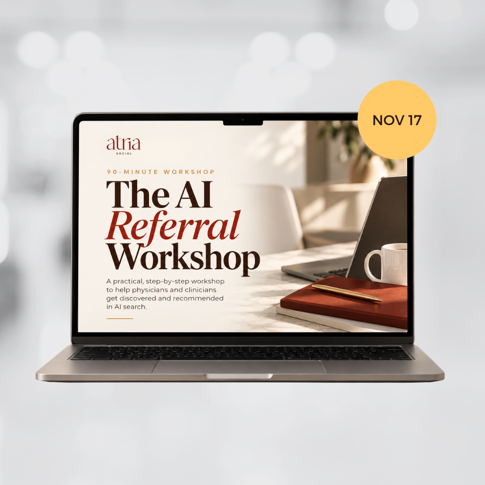 The AI Referral Workshop for Doctors and Clinicians - Atria Social