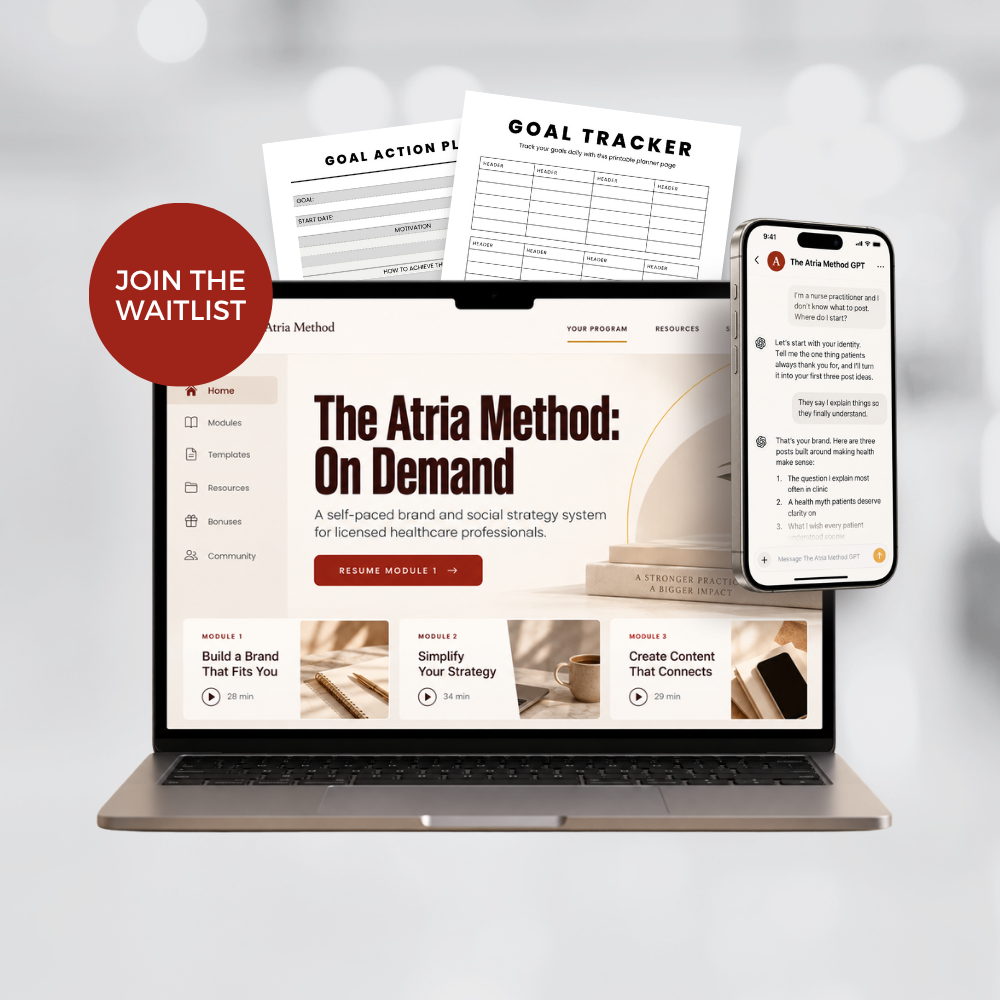 The Atria Method On Demand Course for Doctors and Clinicians - Atria Social