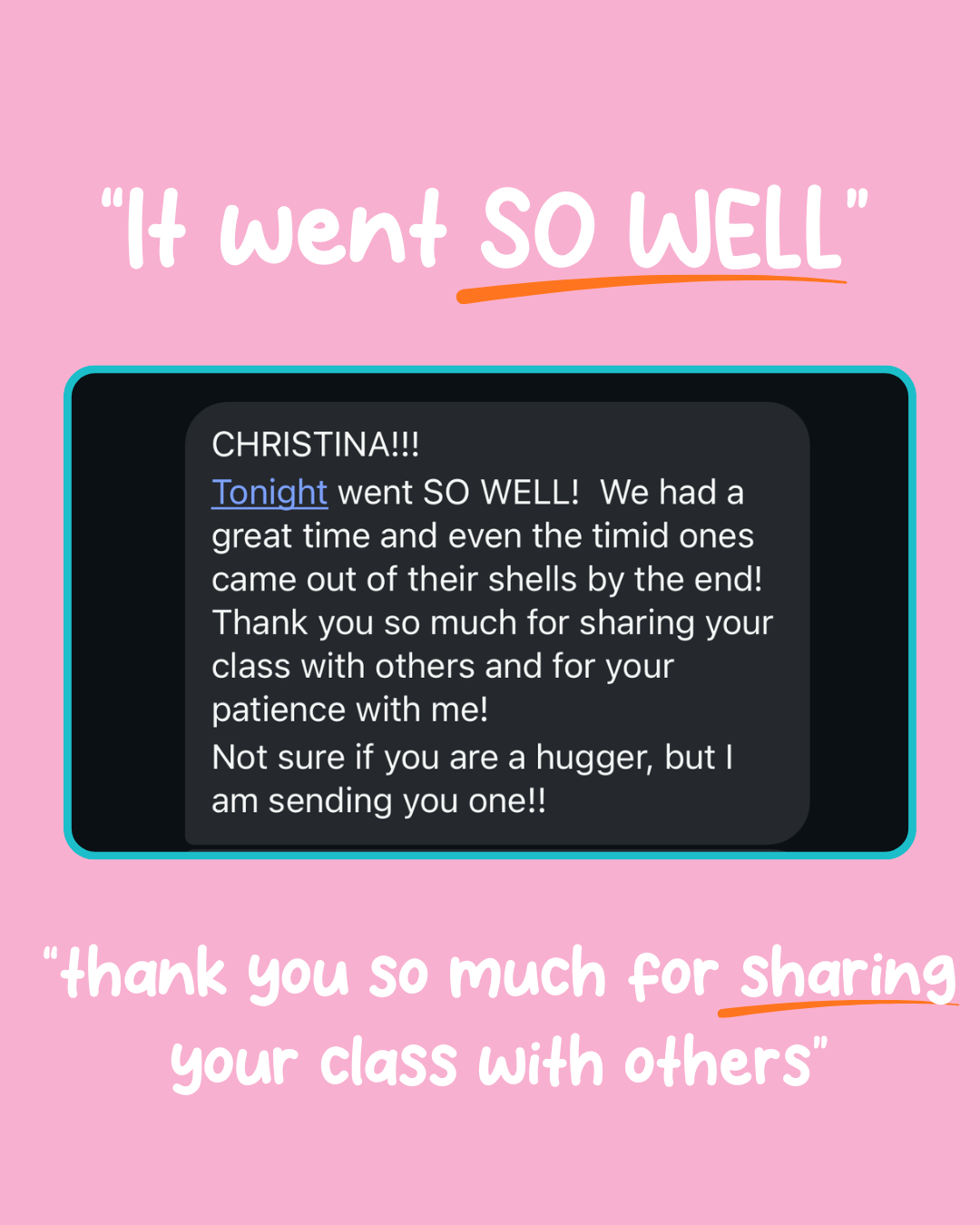 Happy Talk instructor testimonial 6