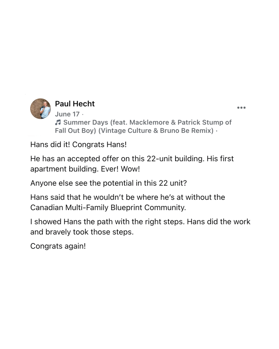 Hans's story – slide 2