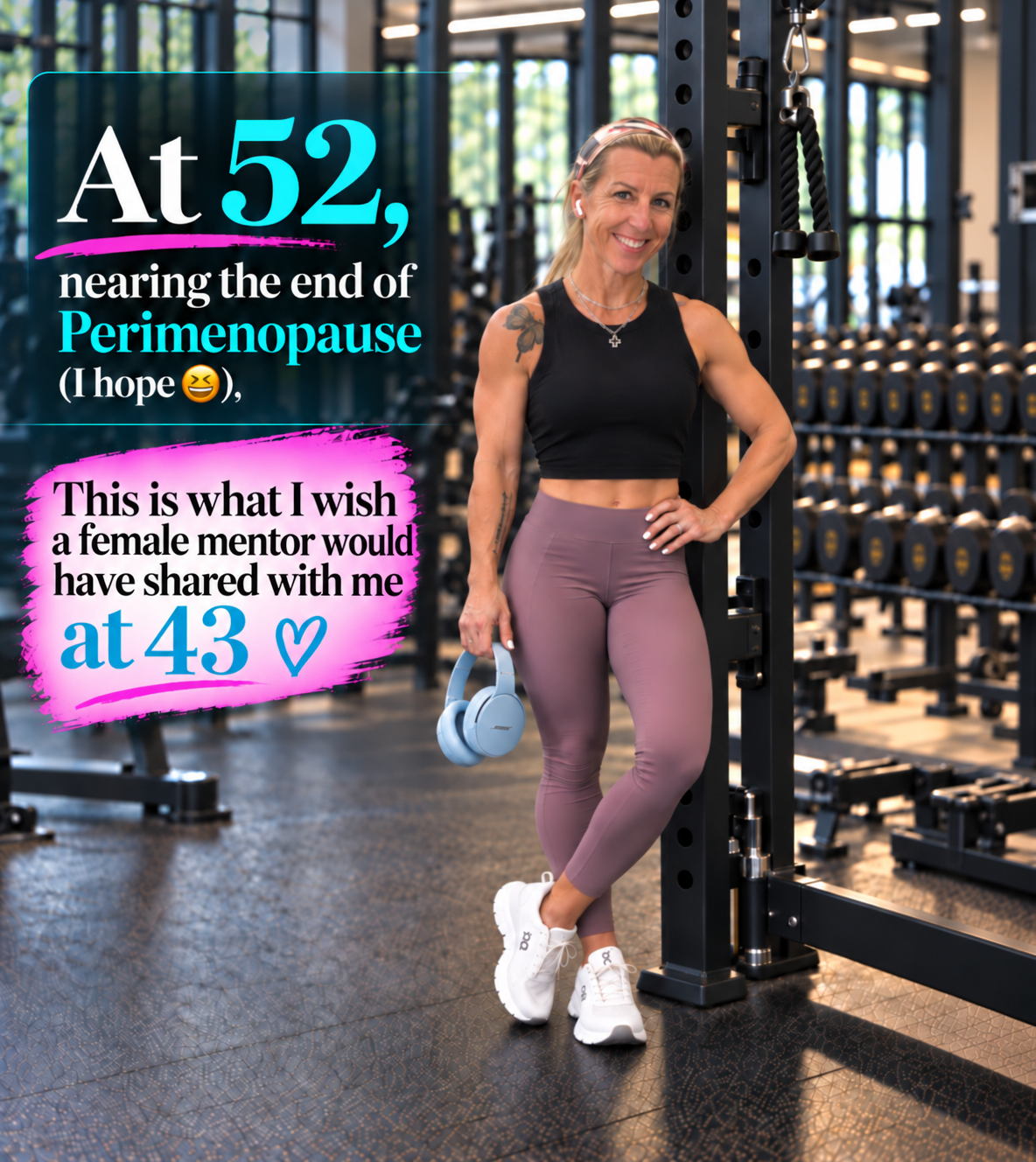 Rebecca Tabbert at 43 compared to 52