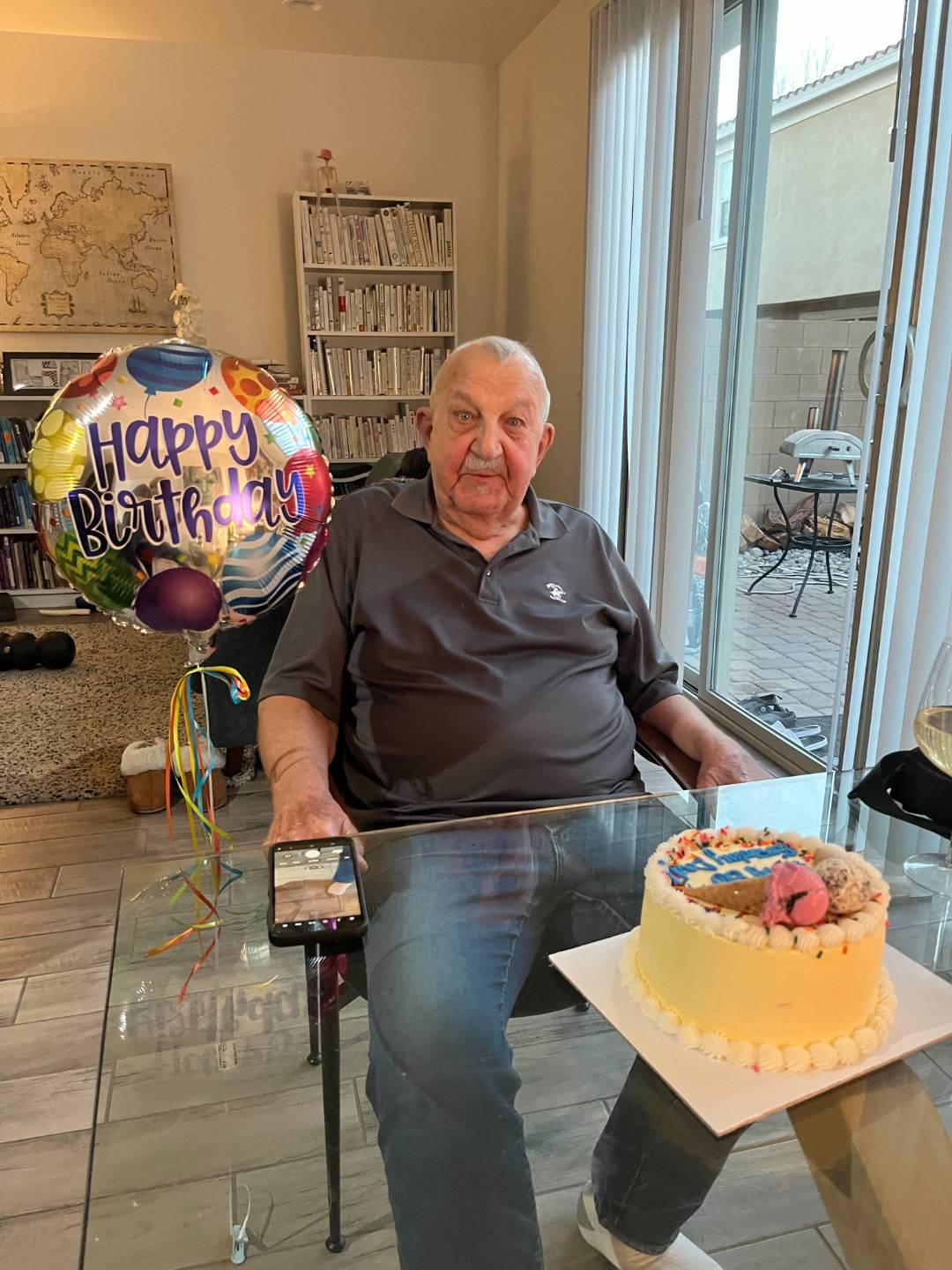 Lindsey's dad on his birthday
