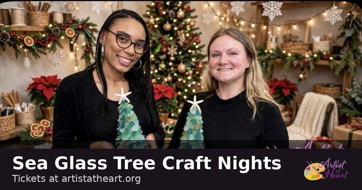 Sea Glass Tree Craft and Sip, Your Choice