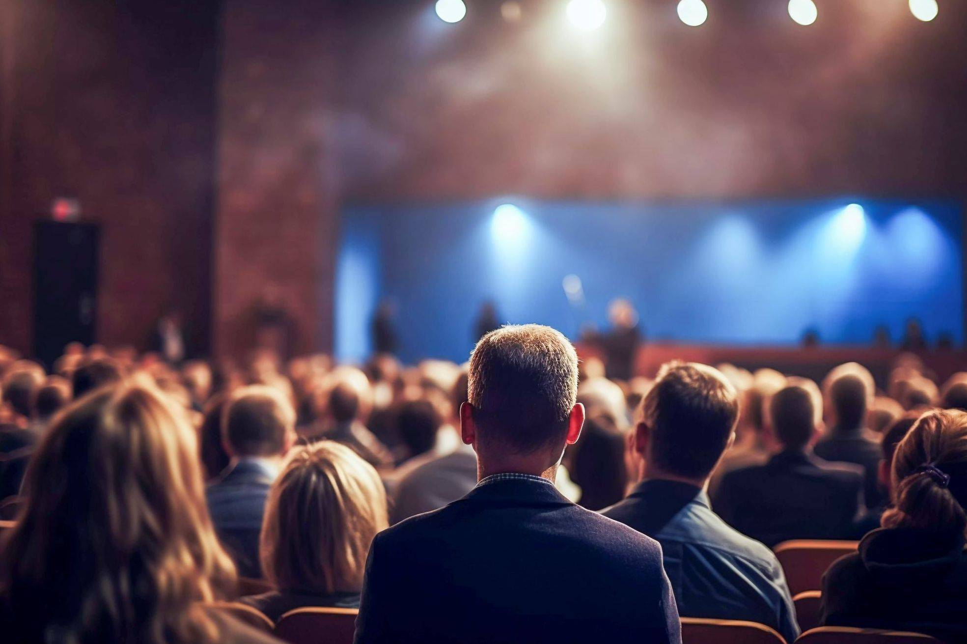 Auditorium with people | inspir'em sales kickoff events