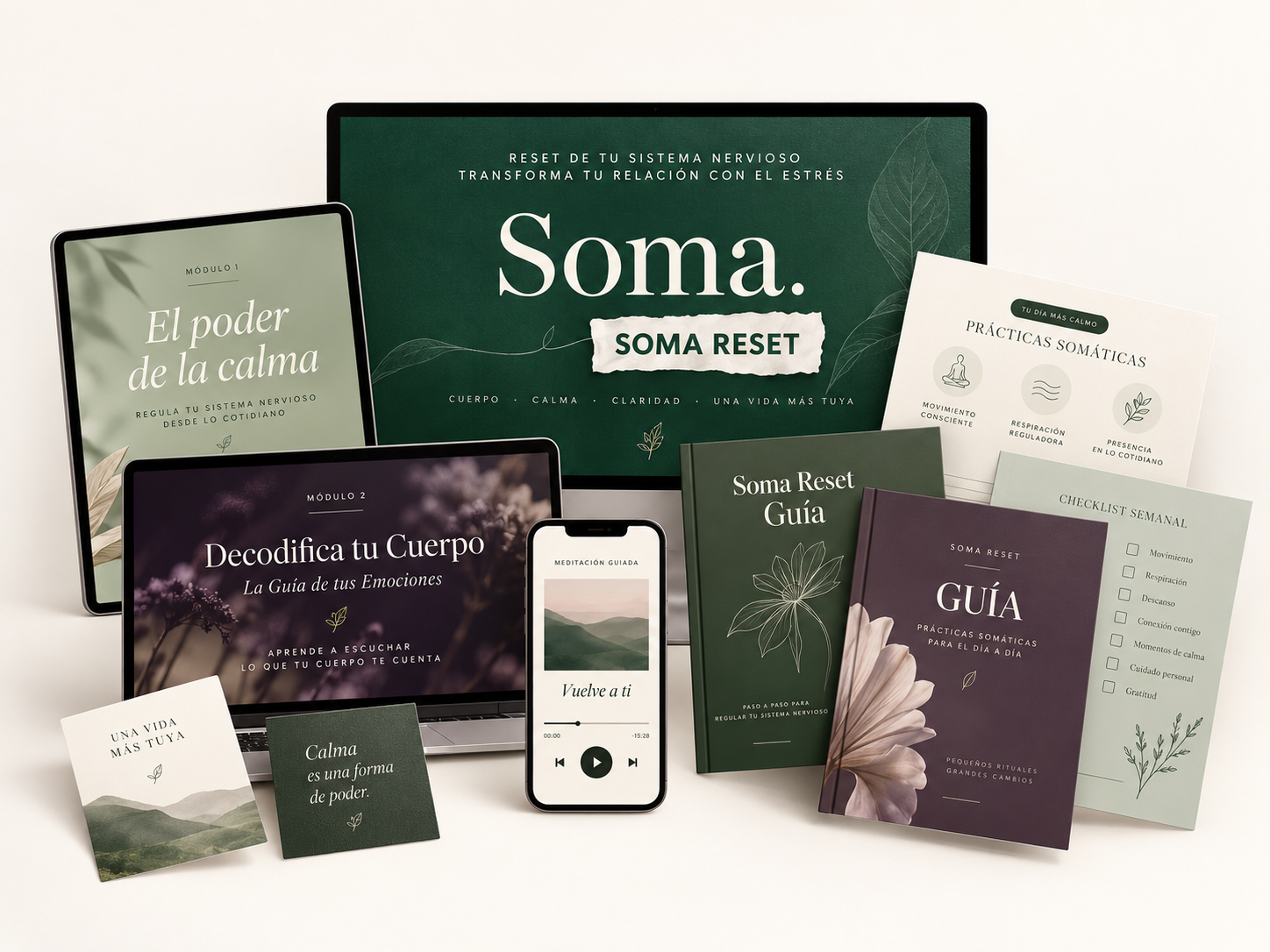 Programa SOMA Reset: módulos, prácticas, PDFs y +9 horas de contenido
