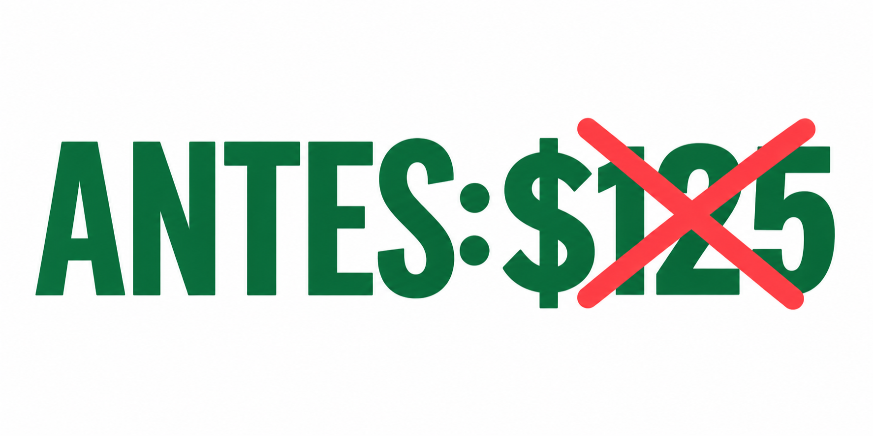 Antes $125