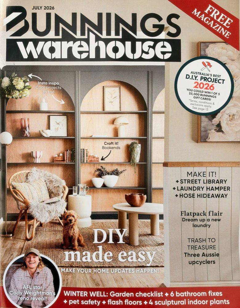 Bunnings Magazine cover, July 2026