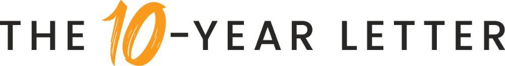 10 Year Letter Logo