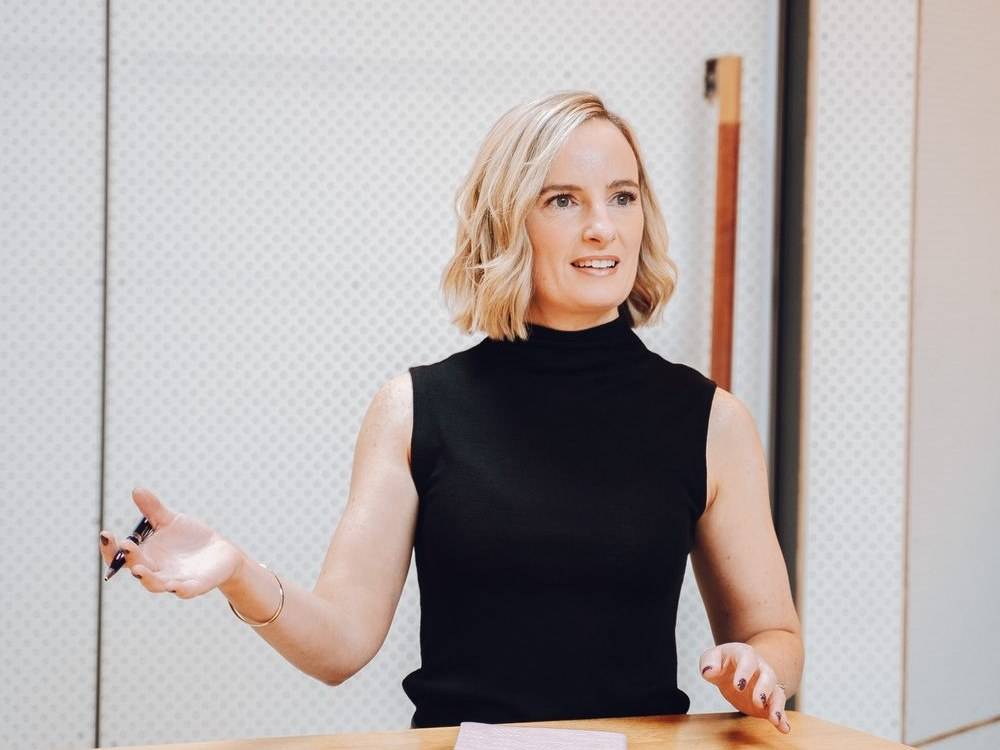 Dr Bree Hurn in a consulting session