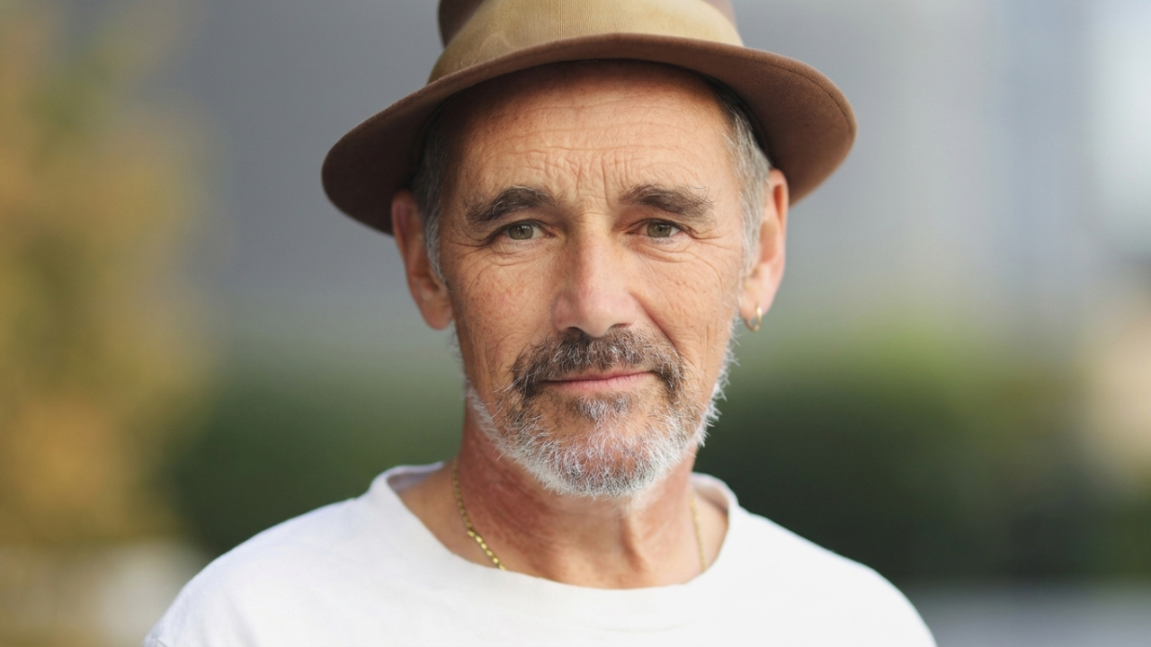 Portrait of Mark Rylance actor, and voice coach client of Stewart Pearce.
