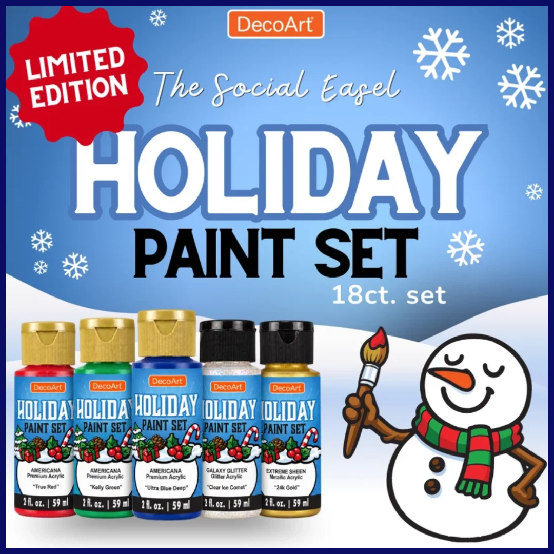 DecoArt x Social Easel Holiday Paint Set