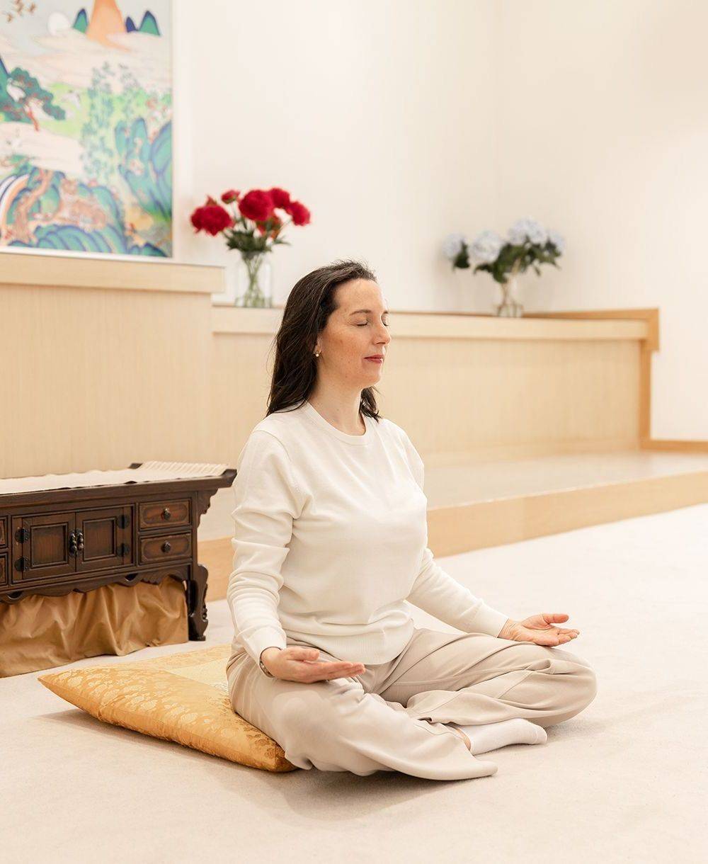 A quiet meditation moment at Sun Kyeong