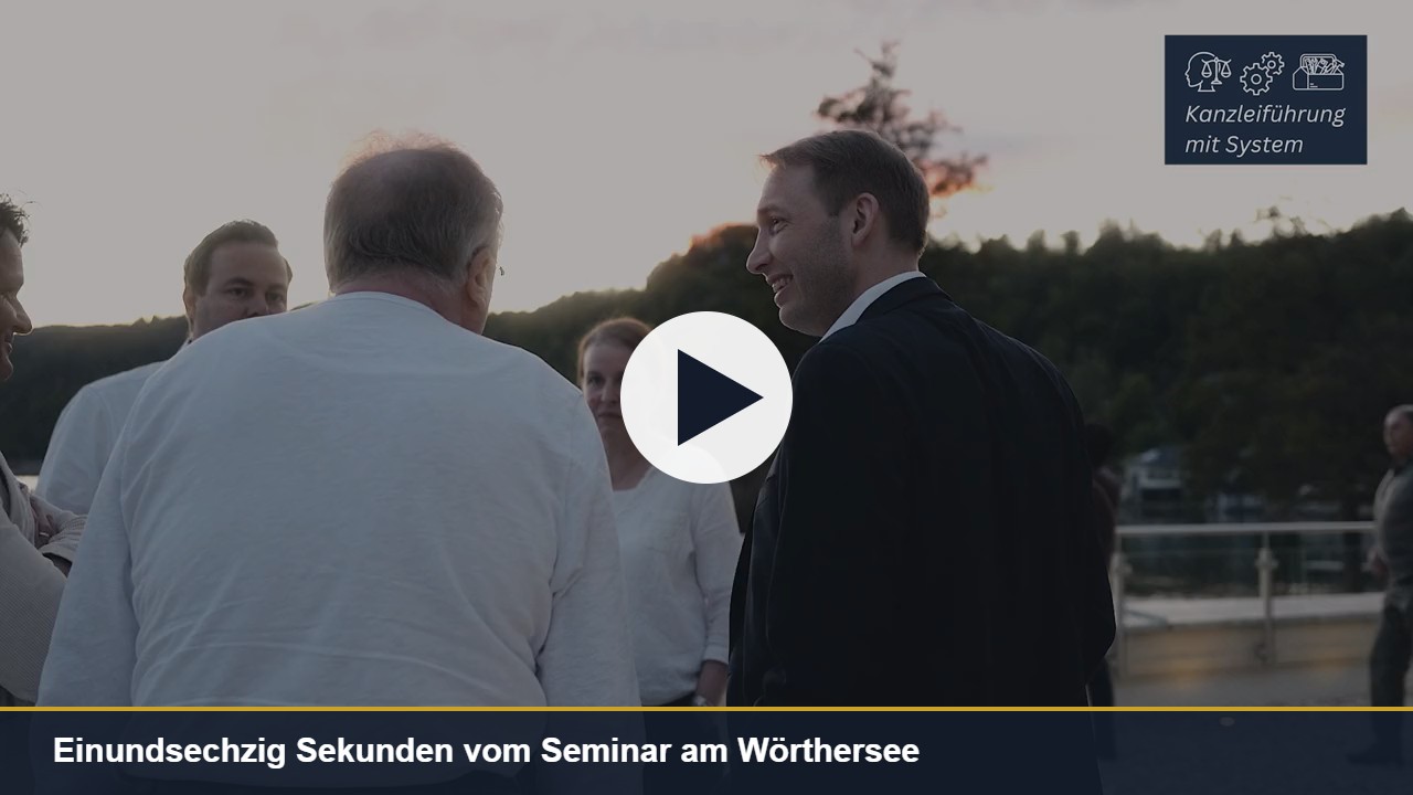 Standbild aus dem Rückblicksfilm vom Seminar am Wörthersee