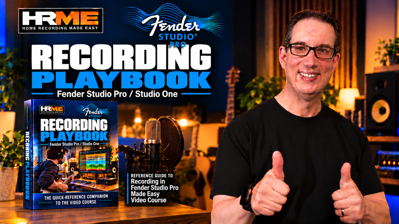 David Vignola with the Fender studio pro beginners guide playbook