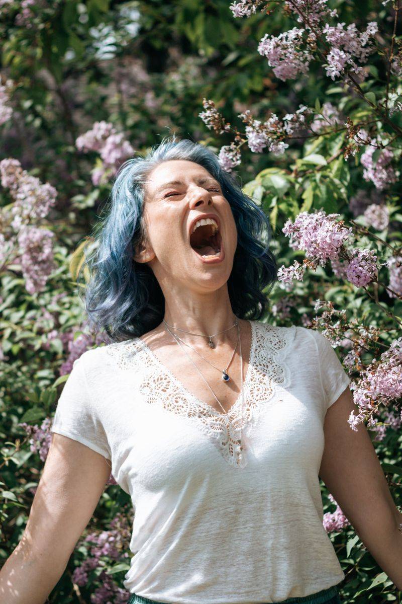 Katie Crooks expressing her voice