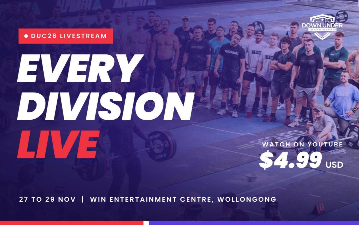 DUC26 livestream, every division live on YouTube
