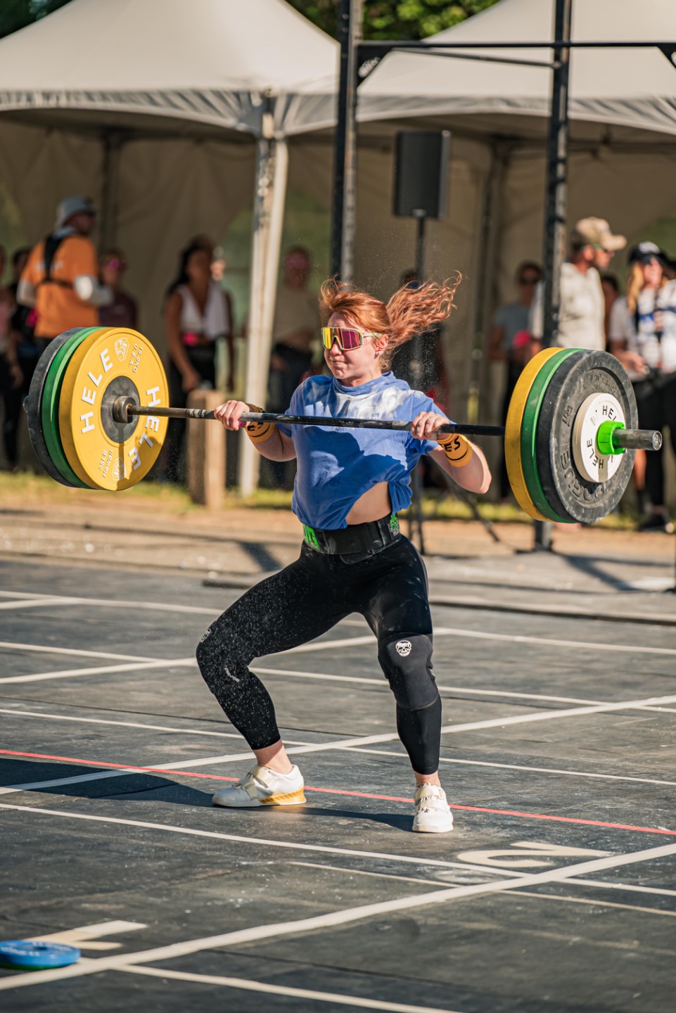 Barbell athlete training