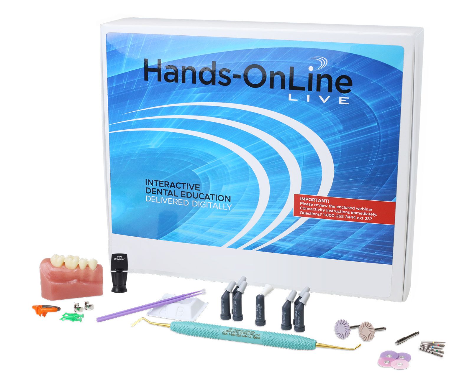 Hands-on technique kit for the Mastering the Class II Restoration with Dr. Marc Geissberger. Included in tuition.
