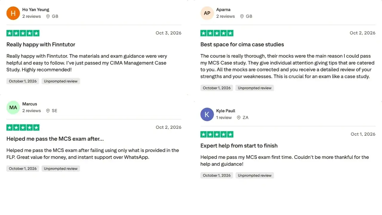 Trustpilot review by Marcus: Helped me pass the MCS exam after…. Helped me pass the MCS exam after failing using only what is provided in the FLP. Great value for money, and instant support over WhatsApp.
