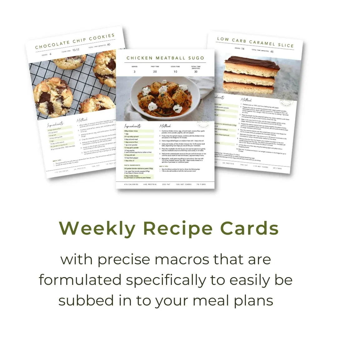 Weekly Recipe Cards