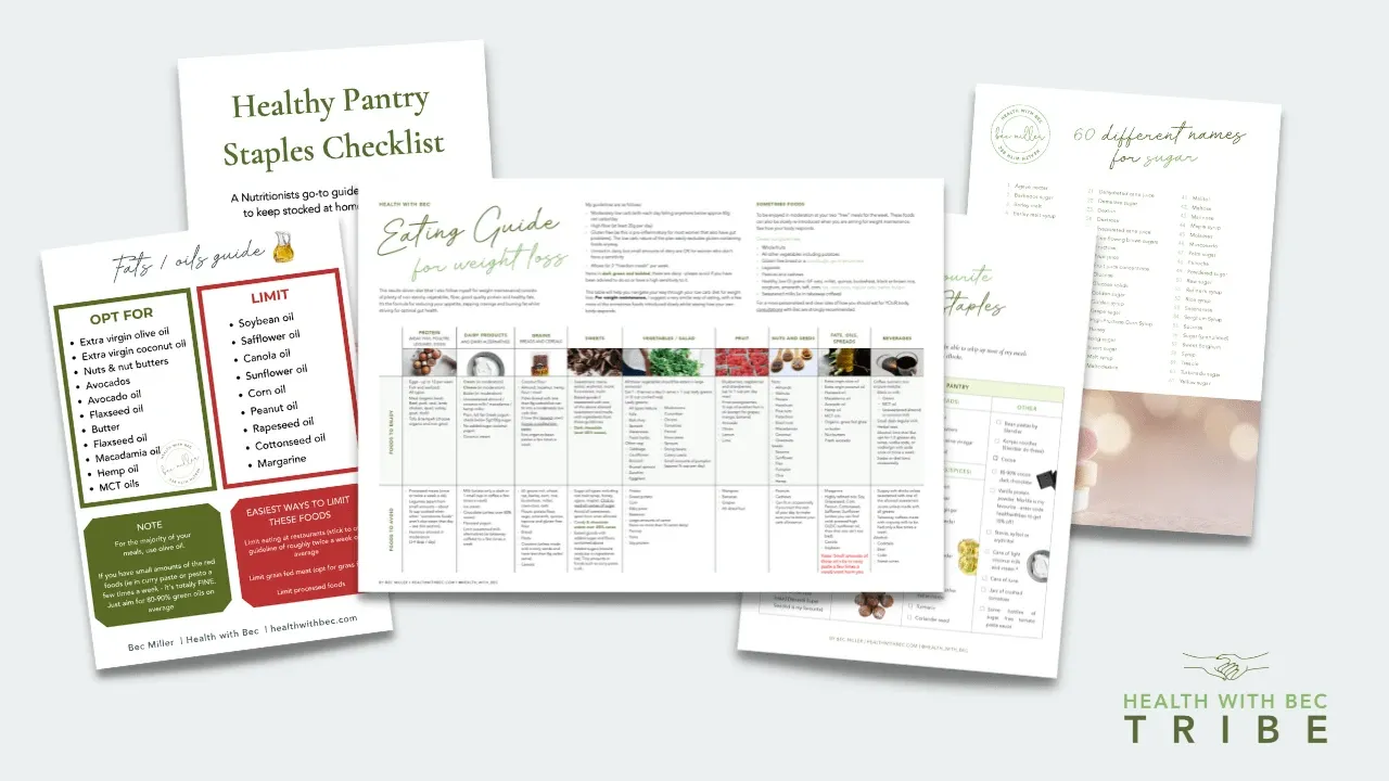 Health with Bec Tribe Checklist