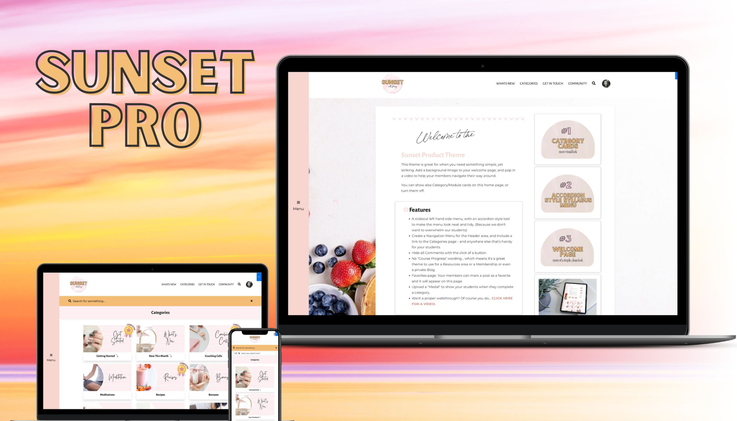 Kajabi product theme templates - Dune
