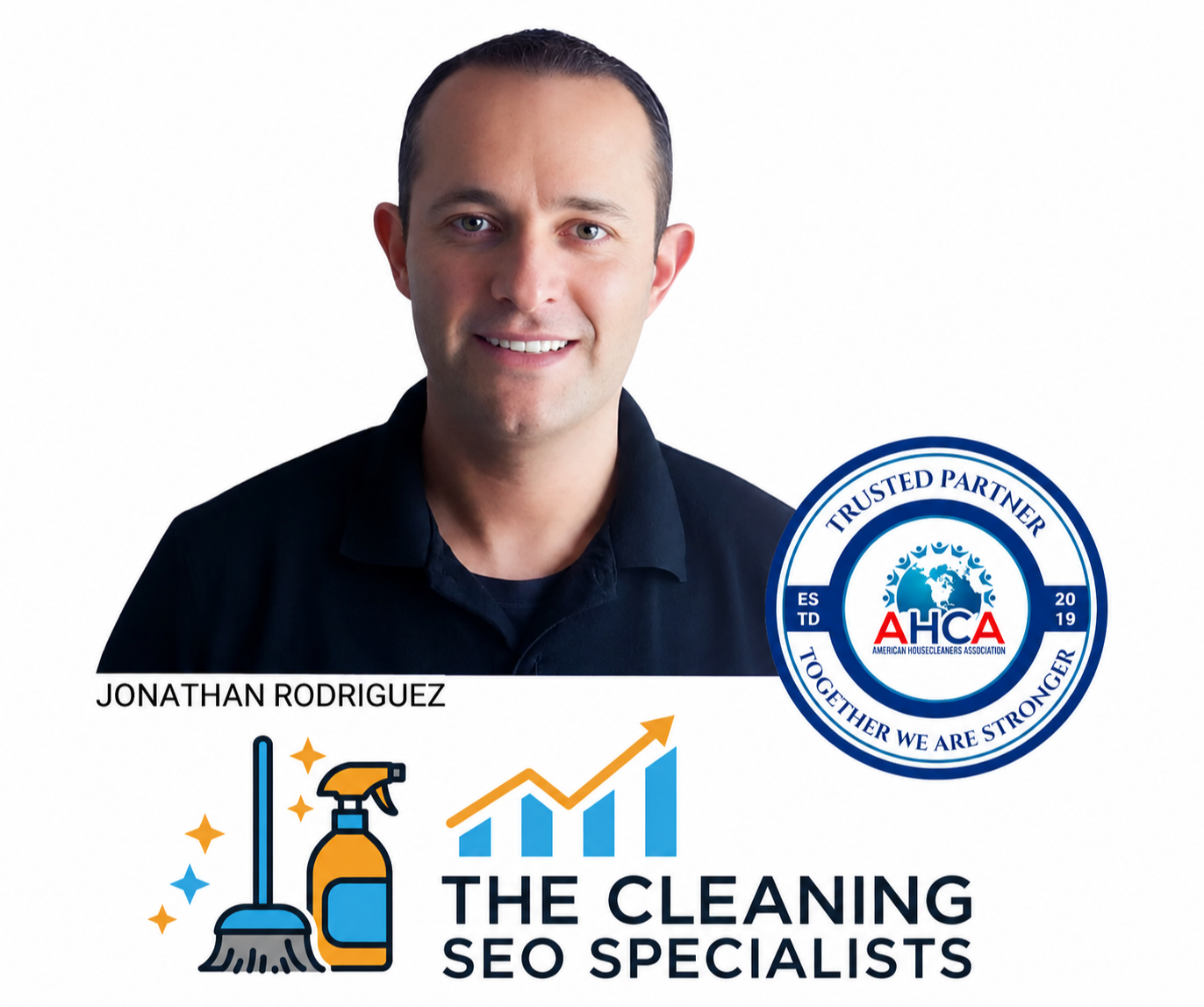 Jonathan Rodriguez of The Search Specialists, an AHCA Trusted Partner providing SEO and digital marketing services for cleaning businesses.