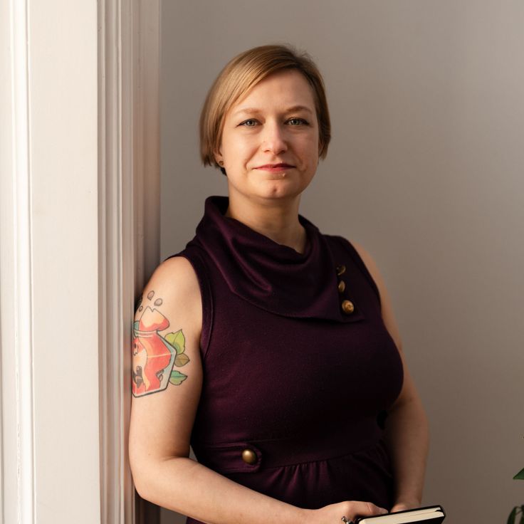 Canadian brush lettering artist Erica Pinto specializes in designing flourished capitals