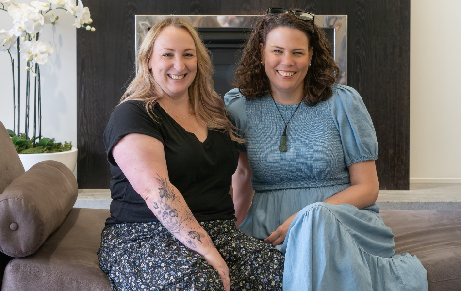 Sam and Jo Celebrating