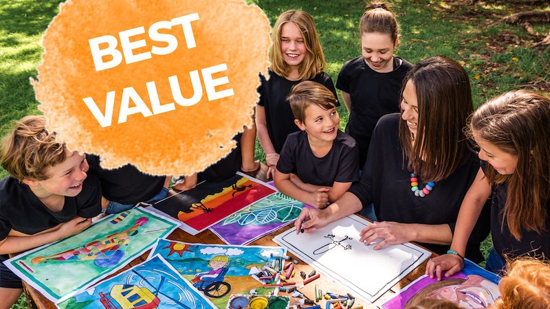 Artventure online art lessons for kids ages 4–12 with step-by-step drawing and creative activities, affordable subscription pricing Australia