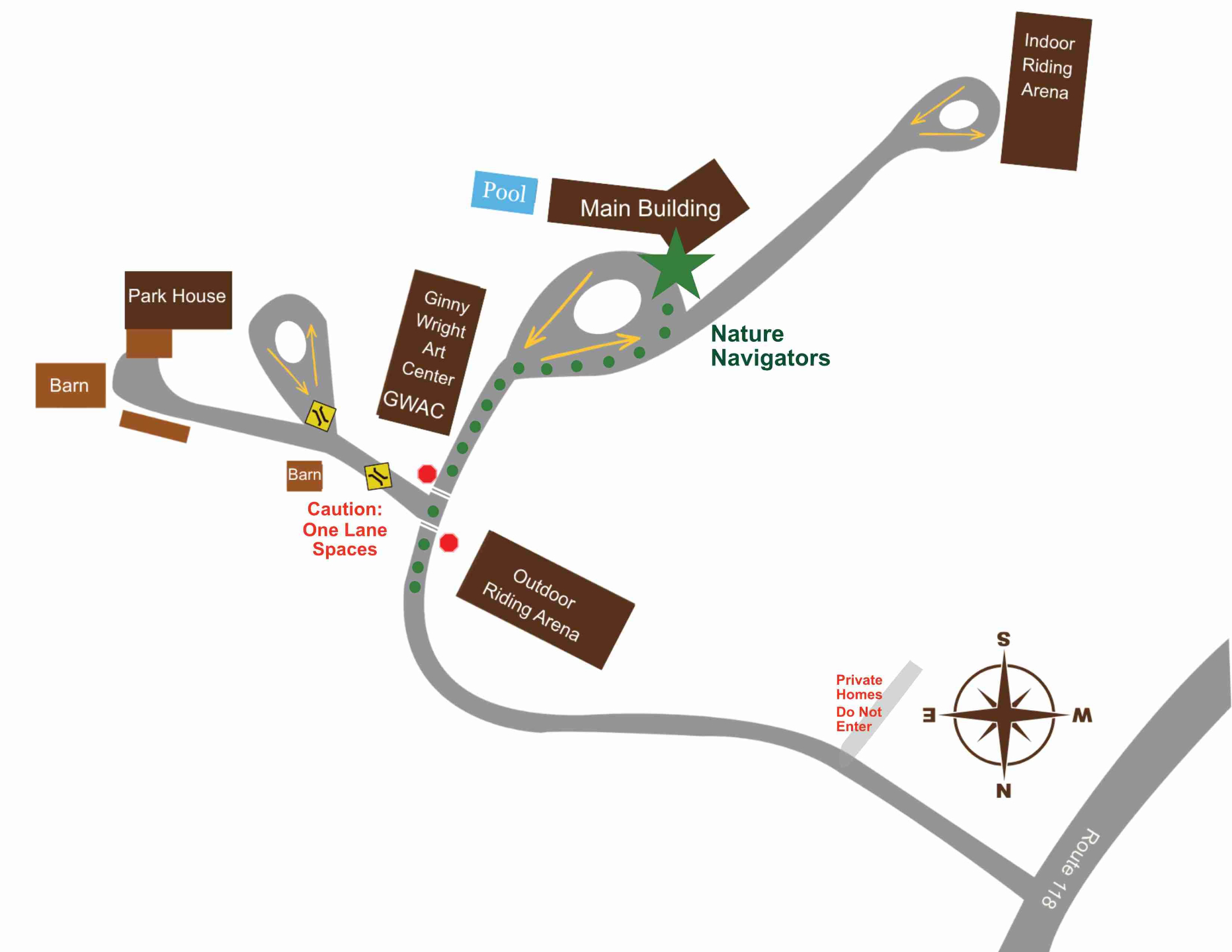 Nature Navigators Carpool Map