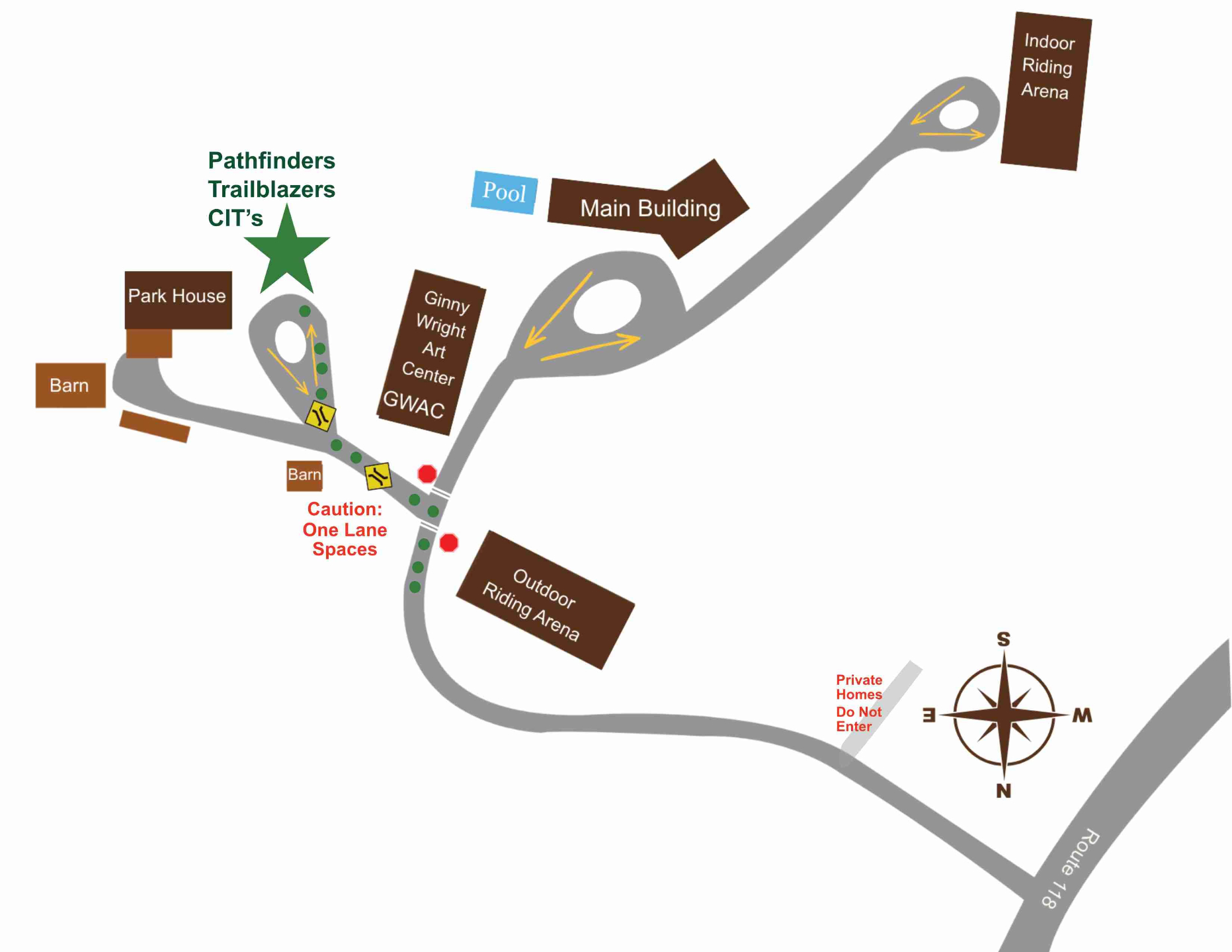 Pathfinders Carpool Map