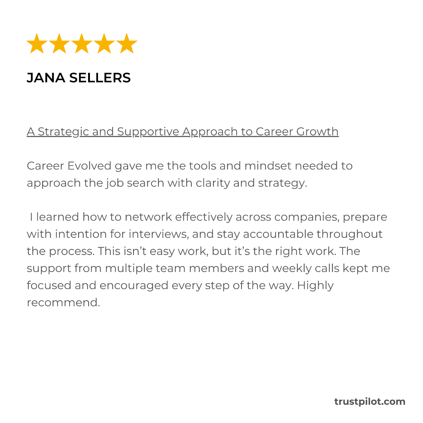 Career Evolved Reviews Trust Pilot