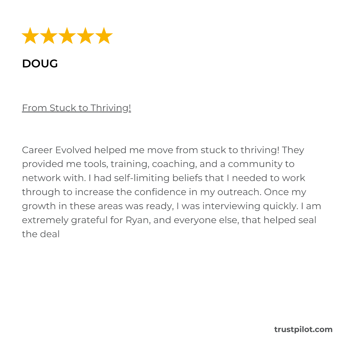 Career Evolved Reviews Trust Pilot