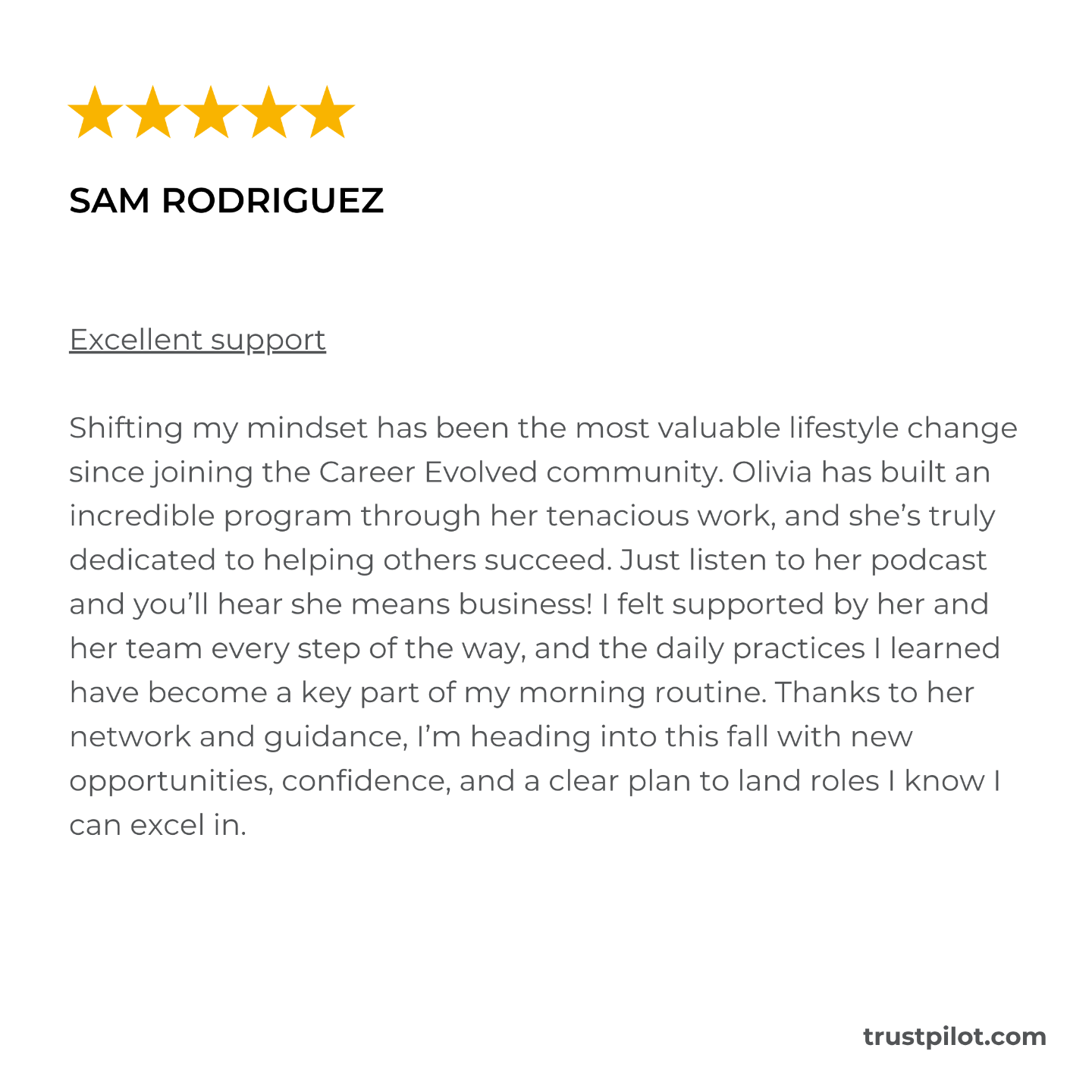 Career Evolved Reviews Trust Pilot