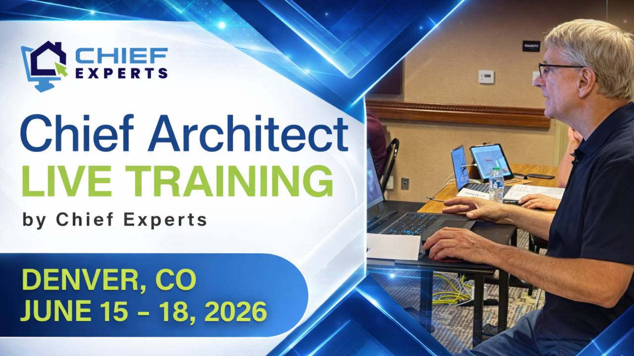 Chief Architect Live Training by Chief Experts, Denver, CO