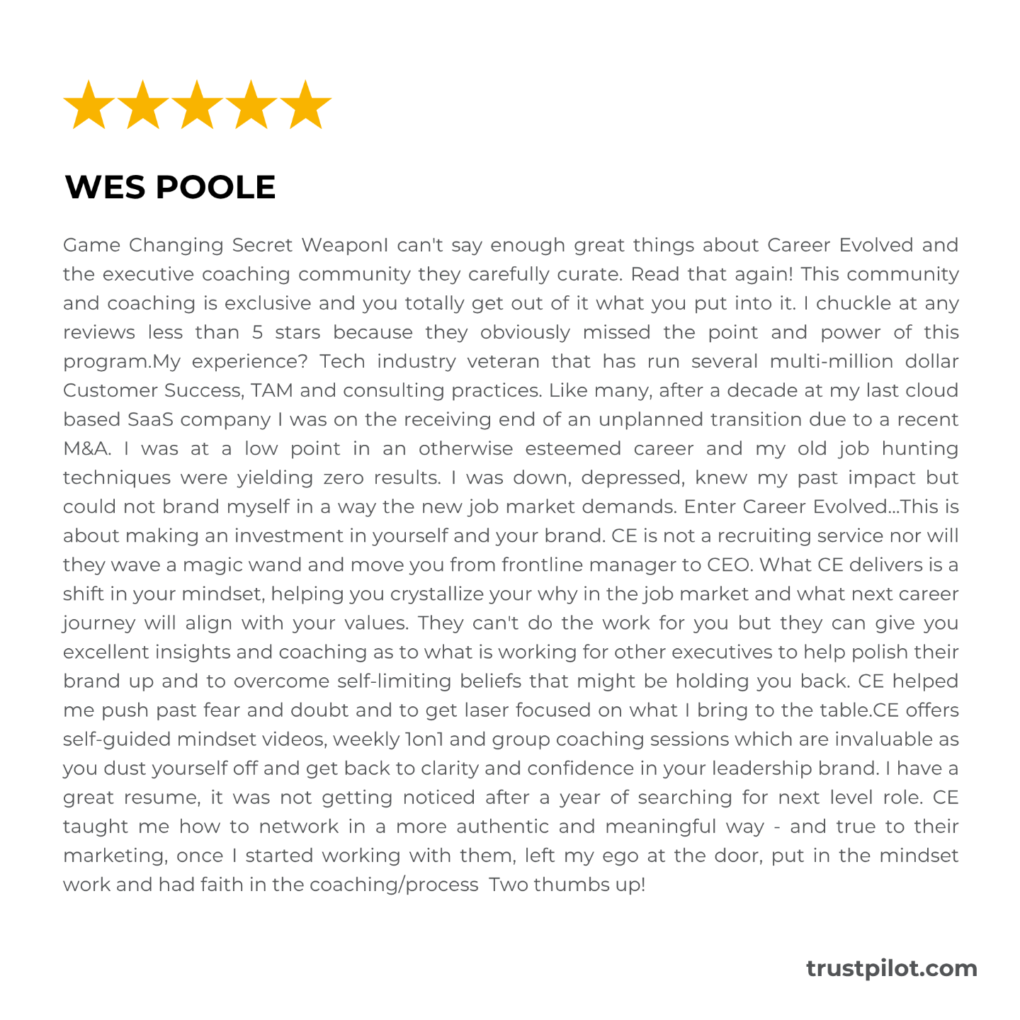 career evolved reviews complaints