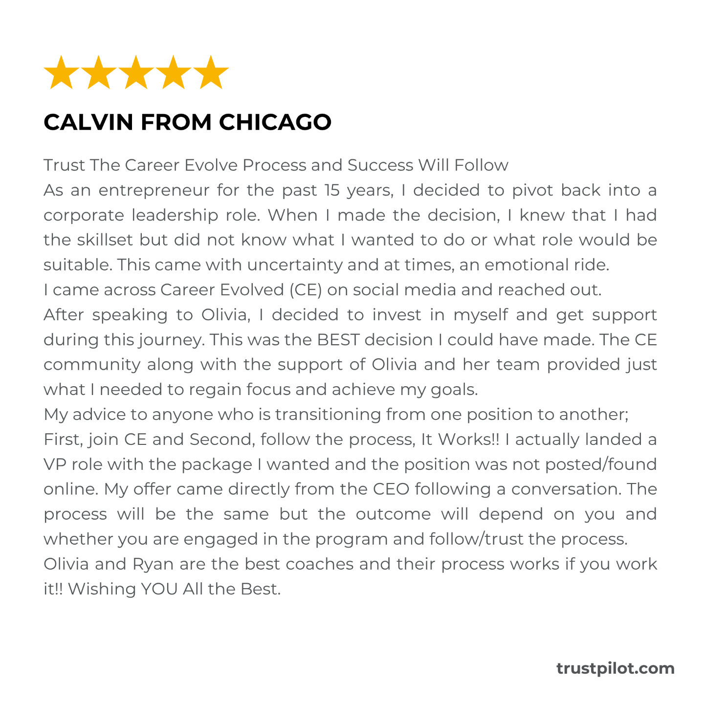 career evolved reviews complaints