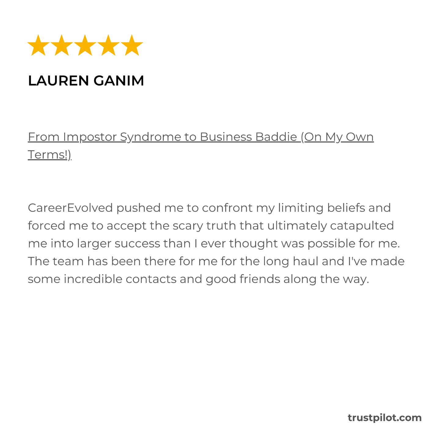 career evolved reviews complaints