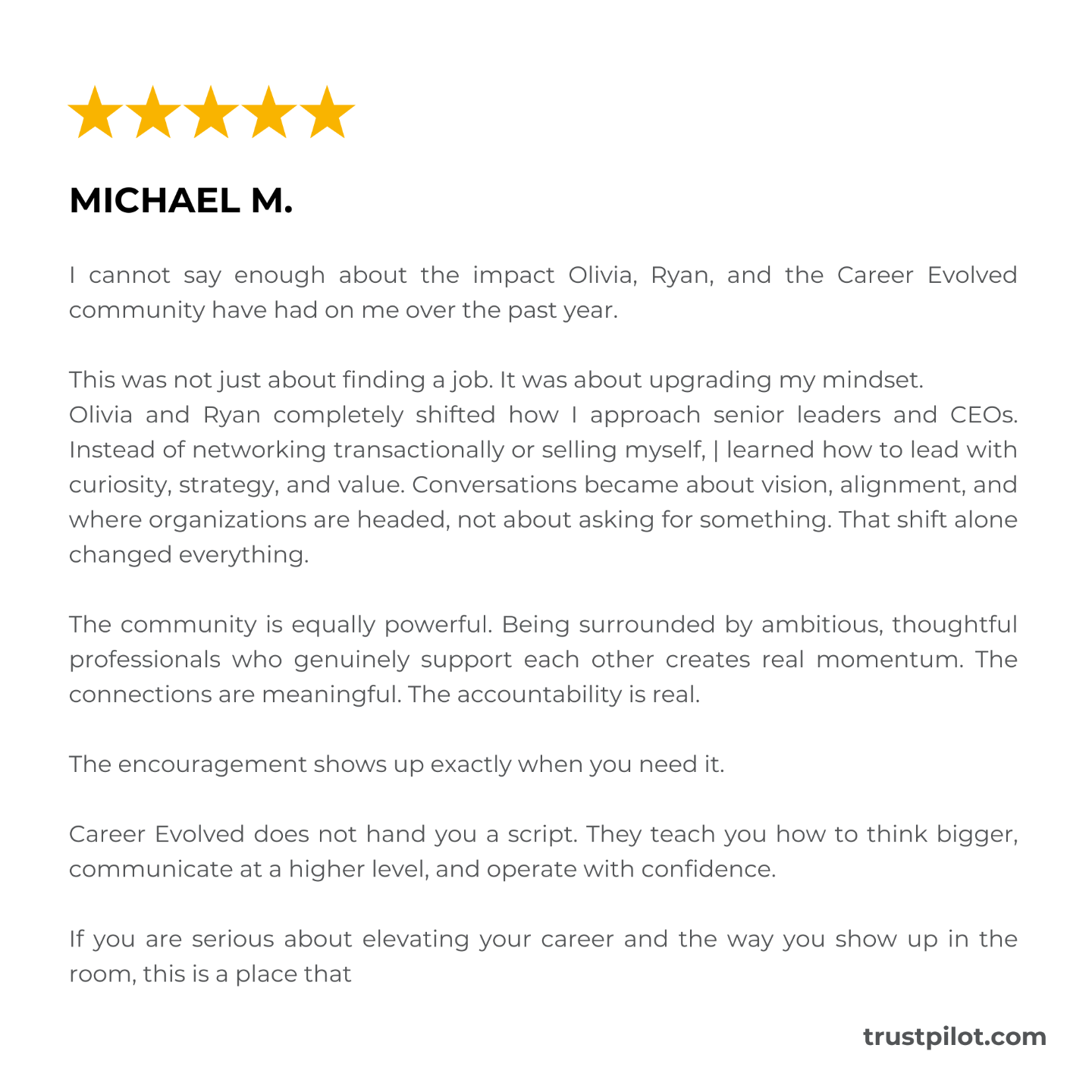 career evolved reviews complaints