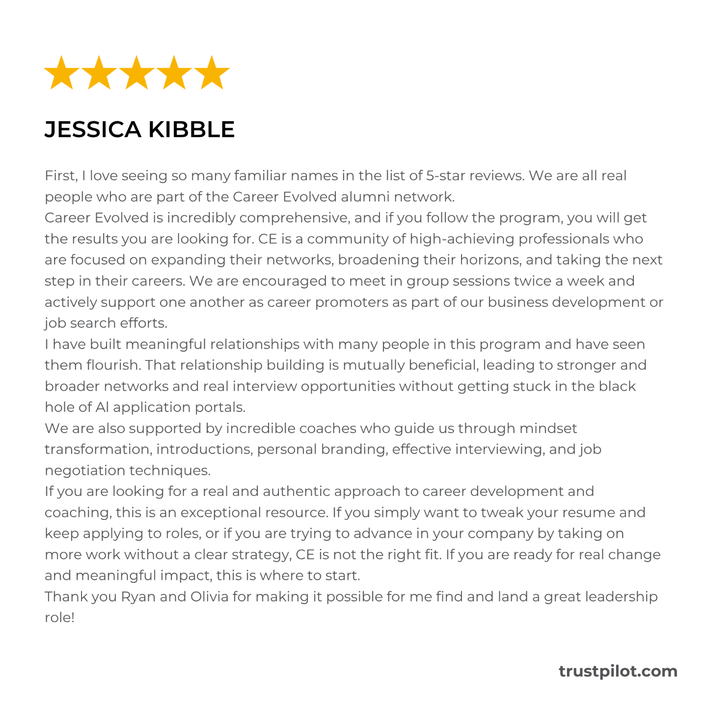 career evolved reviews complaints