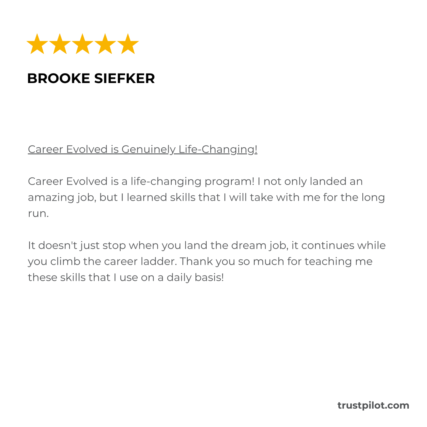 career evolved reviews complaints