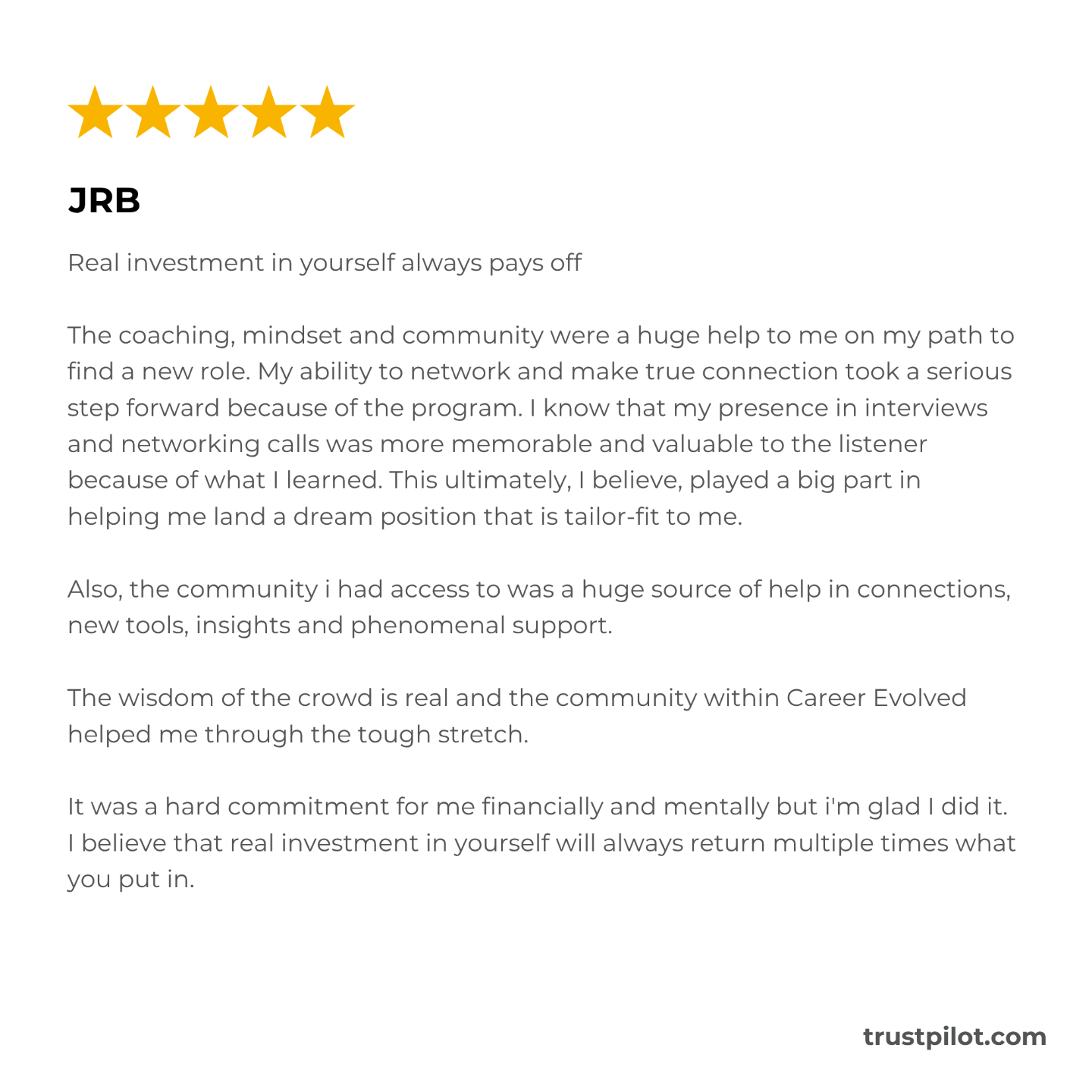 career evolved reviews complaints