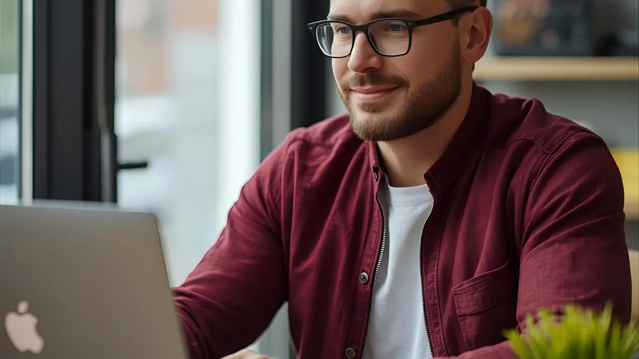 man managing crypto security on laptop